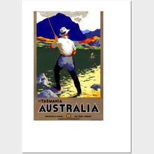 Vintage Travel Poster  Tasmania Australia Posters and Art